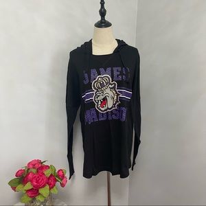 Pink Victoria’s Secret James Madison Duke Dog College Collection Hooded Top